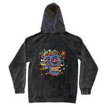 Load image into Gallery viewer, ProbCause VINE LOGO Mineral Wash Hoodie in Black