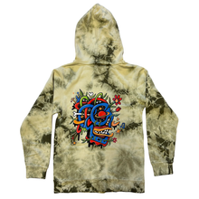 Load image into Gallery viewer, ProbCause VINE LOGO Mineral Dye Hoodie in Olive