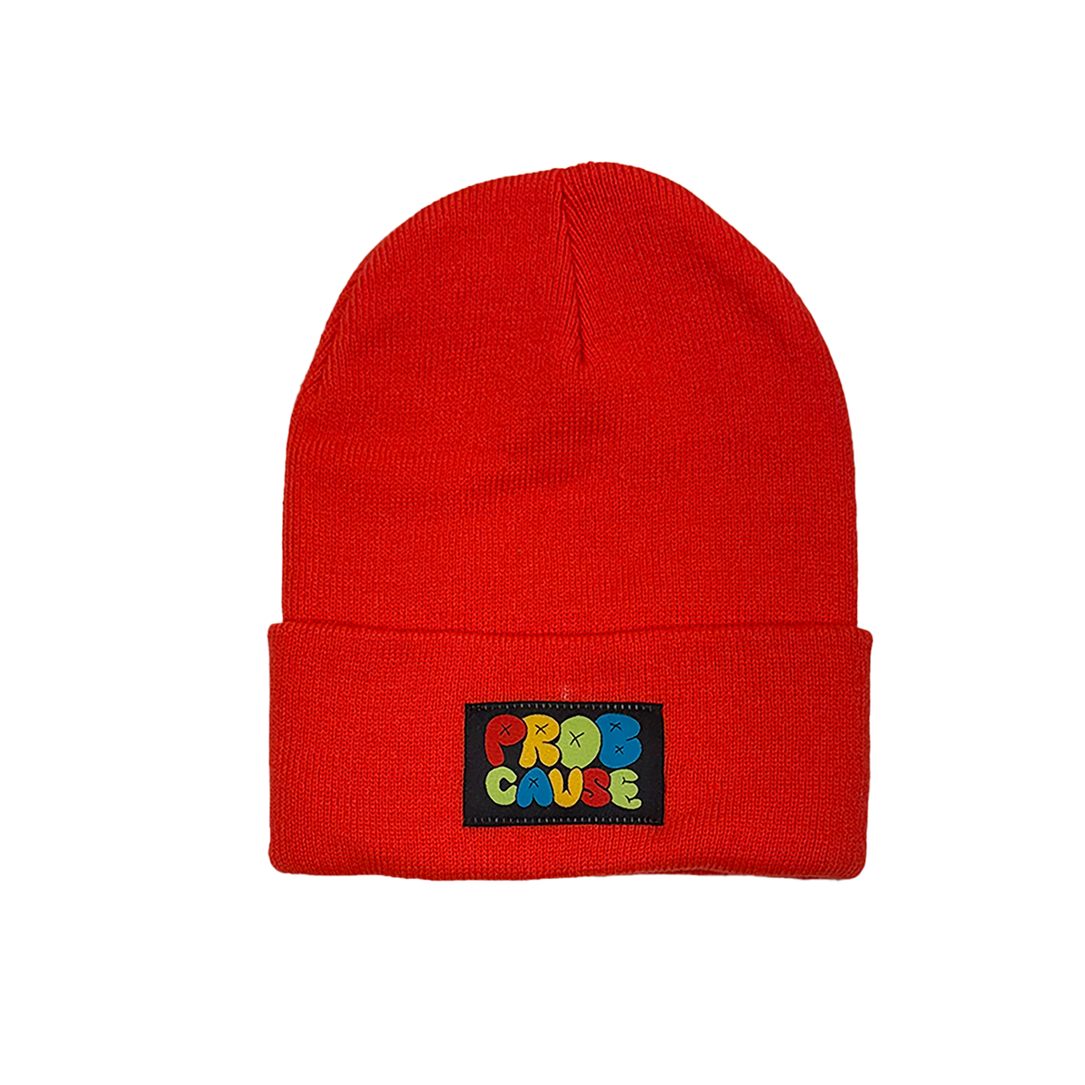 ProbCause STACK LOGO Beanie in Orange