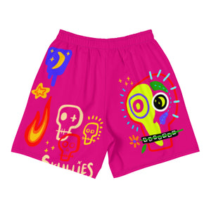 SKULLIES All Over Shorts Pink