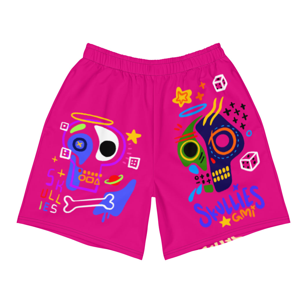 SKULLIES All Over Shorts Pink