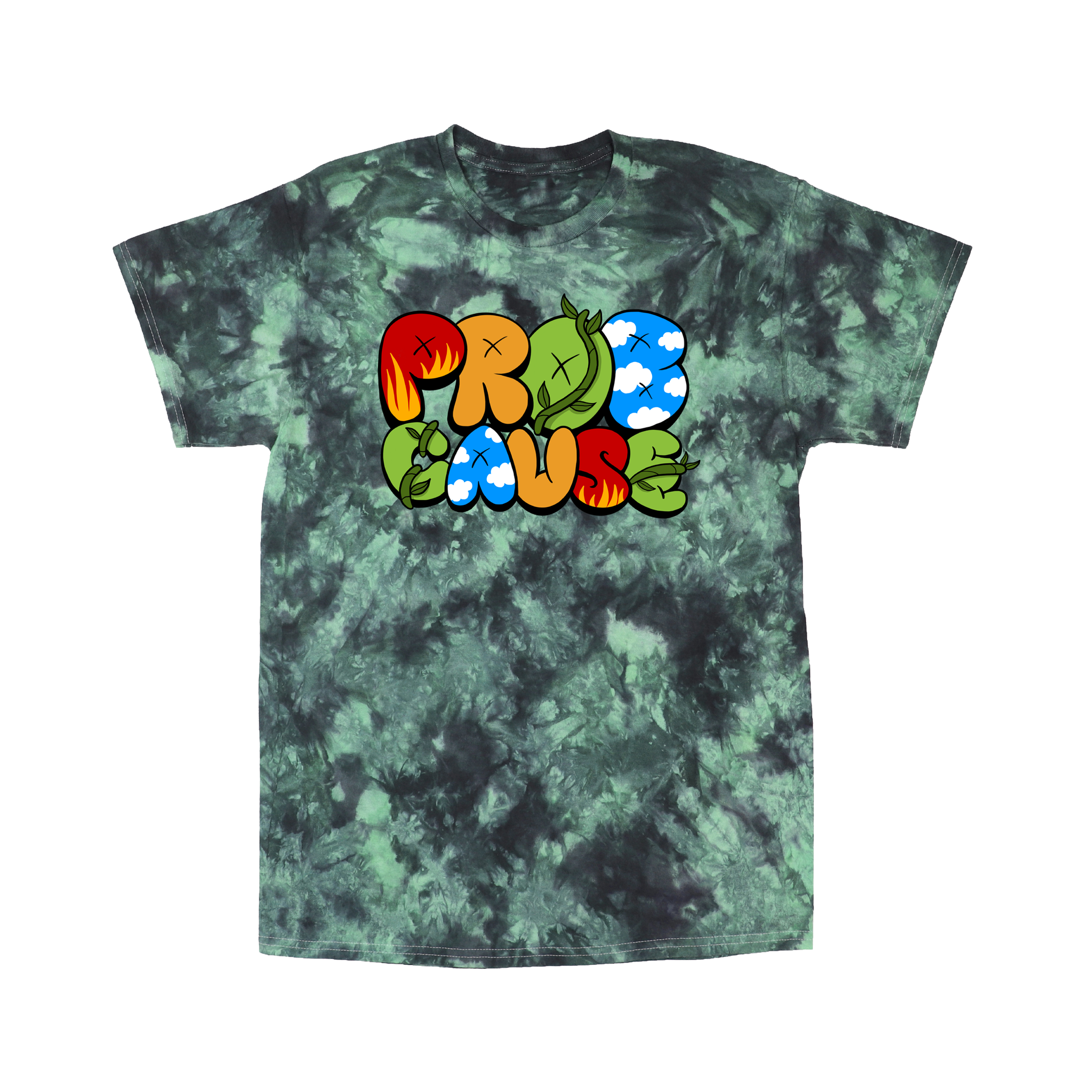 ProbCause VINE LOGO Tee in MintyFusion Dye