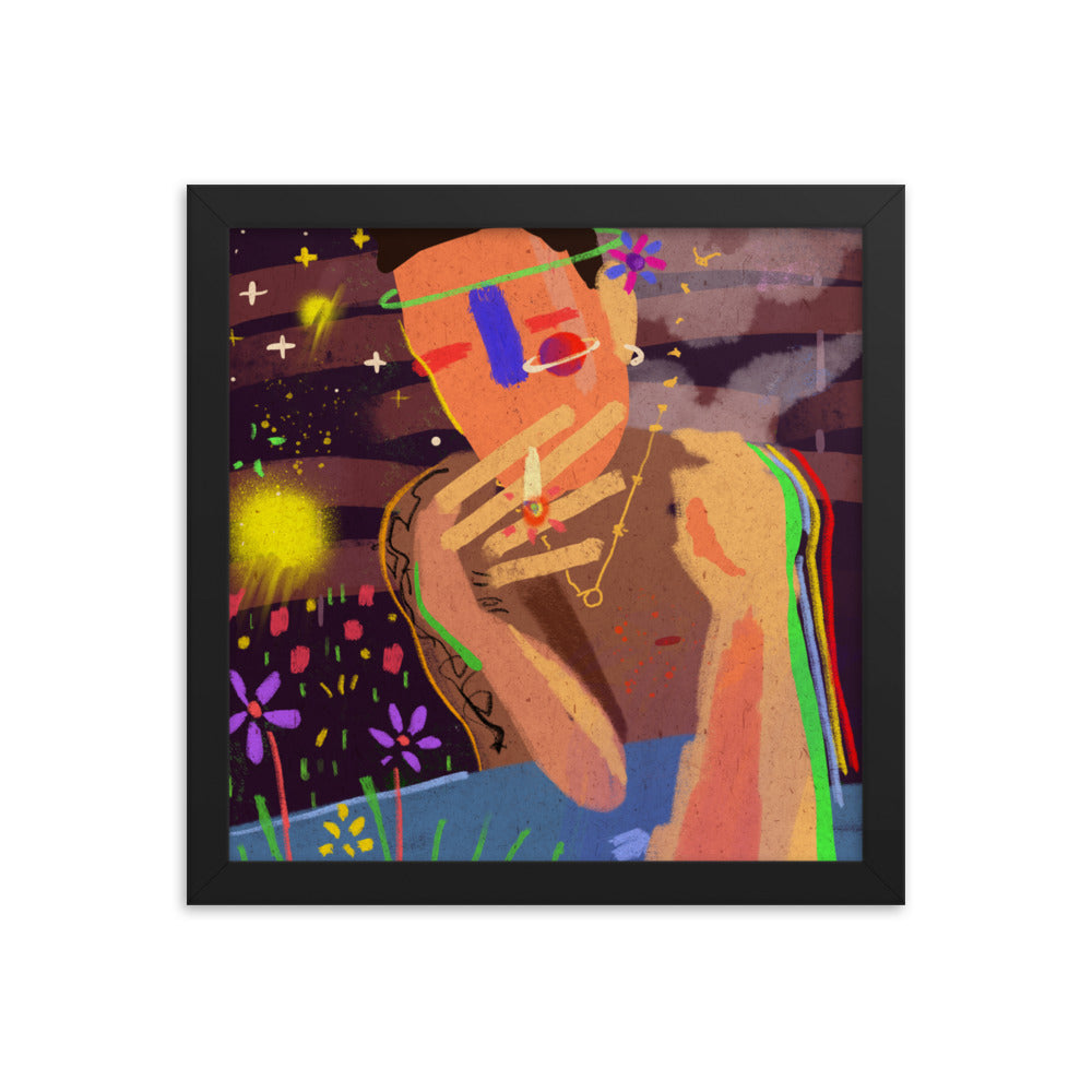 Griz Loosie Framed Print