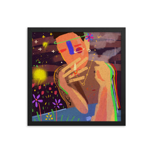 Griz Loosie Framed Print