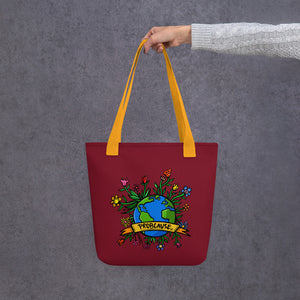 Prob Maroon tote bag